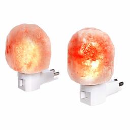 AmazonBasics Natural Himalayan Salt Plug-in Night Light - 2-Pack