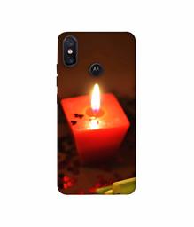 Amazon Brand - Solimo Designer Candle Light 3D Printed Hard Back Case Mobile Cover for Motorola One Power