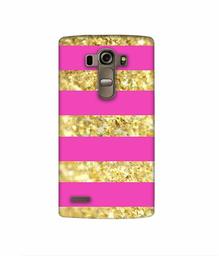 Amazon Brand - Solimo Designer Golden Stripes 3D Printed Hard Back Case Mobile Cover for LG G4 Stylus