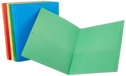 AmazonBasics Twin Pocket Letter size Folders (25 Pack)