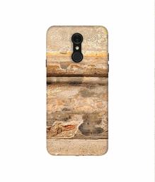 Amazon Brand - Solimo Designer Rushed Marble 3D Printed Hard Back Case Mobile Cover for LG Q7