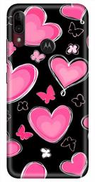 Amazon Brand - Solimo Designer Heart Pattern Design 3D Printed Hard Back Case Mobile Cover for Motorola Moto E6s / Motorola Moto E6 Plus