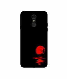 Amazon Brand - Solimo Designer Red Moon 3D Printed Hard Back Case Mobile Cover for LG Q7