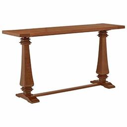 Amazon Brand – Stone & Beam Traditional Oak Wood Media TV Console Table, 59