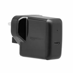 AmazonBasics 30W One-Port Power Delivery 3.0 Type-C Wall Charger, UK/Black