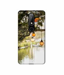 Amazon Brand - Solimo Designer Hanging Lights 3D Printed Hard Back Case Mobile Cover for Nokia 6.1 Plus