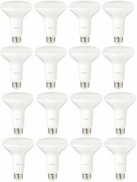 AmazonBasics - foco LED BR30 (65 W, regulable), 65 vatios, Paquete de 16, Daylight