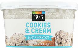 365 Everyday Value, Cookies & Cream Ice Cream, 48 oz (Frozen)