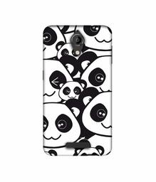 Amazon Brand - Solimo Designer Panda Texture UV Printed Soft Back Case Mobile Cover for Panasonic P85