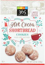 365 Everyday Value, Hot Cocoa Shortbread Cookies, 4.9 oz