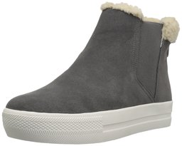 Amazon Brand - The Fix Women's Joan High Top Faux Shearling Trim Sneaker