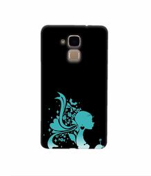 Amazon Brand - Solimo Designer Lady Vector N 3D Printed Hard Back Case Mobile Cover for Huawei Honor 5c