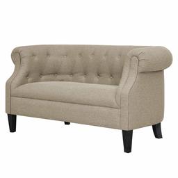 Amazon Brand – Ravenna Home Westcott Tufted Loveseat Sofa Couch, 60