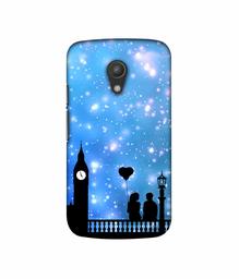 Amazon Brand - Solimo Designer Love Couple Vector 3D Printed Hard Back Case Mobile Cover for Motorola Moto G 2nd Generation