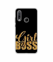 Amazon Brand - Solimo Designer Sparkle Girl Boss UV Printed Soft Back Case Mobile Cover for Lenovo K10 Plus