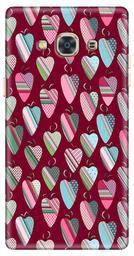 Amazon Brand - Solimo Designer Heart Art Vectors Red Pattern Design 3D Printed Hard Back Case Mobile Cover for Samsung Galaxy J3 Pro