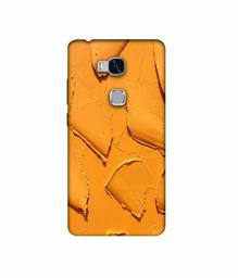 Amazon Brand - Solimo Designer Yellow Texture Wall 3D Printed Hard Back Case Mobile Cover for Huawei Honor 5X