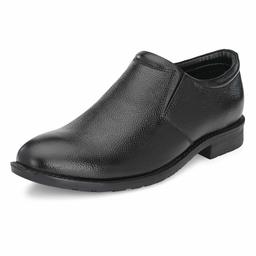 Burwood Men's Black Leather Formal Shoes-9 UK (43 EU) (BW 403)