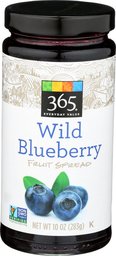 365 Everyday Value, Wild Blueberry Fruit Spread, 10 oz