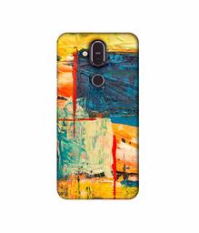 Amazon Brand - Solimo Designer Multicolor Box 3D Printed Hard Back Case Mobile Cover for Nokia 8.1