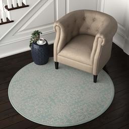 Ravenna Home Floral Medallion Tiled Rug, 5'3