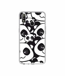 Amazon Brand - Solimo Designer Panda Texture UV Printed Soft Back Case Mobile Cover for Realme 3 / Realme 3i