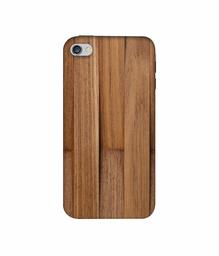 Amazon Brand - Solimo Designer Wooden Art 3D Printed Hard Back Case Mobile Cover for Apple iPhone 4 / 4S