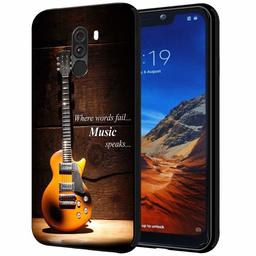 Amazon Brand - Solimo Designer Guitar Printed Hard Back Case Mobile Cover for Poco F1 (D1156)