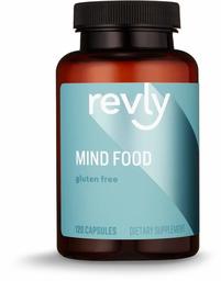 Amazon Brand - Revly Mind Food, Contains B Vitamins, Ginko Biloba, Asian Ginseng and Gotu Kola extract, 120 Capsules, 1 to 4 Month Supply