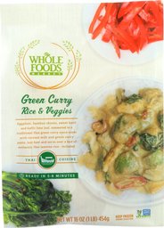 Whole Foods Market, Green Curry Rice & Veggies, 16 oz, (Frozen)