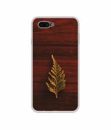 Amazon Brand - Solimo Designer Leaf on Wood UV Printed Soft Back Case Mobile Cover for Oppo A3S