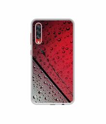 Amazon Brand - Solimo Designer Water Drop On Glass UV Printed Soft Back Case Mobile Cover for Samsung Galaxy A70s