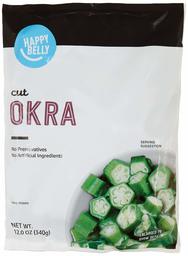 Amazon Brand - Happy Belly Frozen Okra, Cut, 12 Ounce