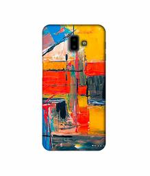 Amazon Brand - Solimo Designer Multicolor Squre Blocks 3D Printed Hard Back Case Mobile Cover for Samsung Galaxy J6 Plus