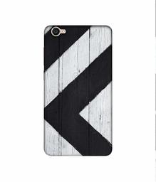 Amazon Brand - Solimo Designer Black Paint Texture on Wood 3D Printed Hard Back Case Mobile Cover for Vivo Y55L