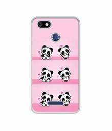 Amazon Brand - Solimo Designer Panda Pattern UV Printed Soft Back Case Mobile Cover for Panasonic Eluga A4