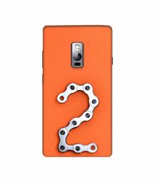 Amazon Brand - Solimo Designer Two Number 3D Printed Hard Back Case Mobile Cover for OnePlus 2