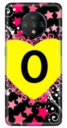 Amazon Brand - Solimo Designer Heart Pattern Alphabet-O 3D Printed Hard Back Case Mobile Cover for OnePlus 7T