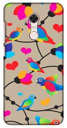 Amazon Brand - Solimo Designer Birds Patterns Design 3D Printed Hard Back Case Mobile Cover for Xiaomi Redmi Note 5