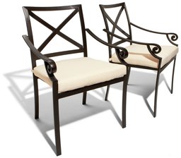 Strathwood Falkner Dining Arm Chairs, Set of 2