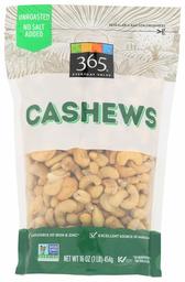 365 EVERYDAY VALUE Raw Cashews, 16 OZ