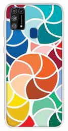 Amazon Brand - Solimo Designer Multicolor Circle Pattern Printed Soft Back Case Mobile Cover for Samsung Galaxy M31