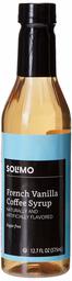 Amazon Brand - Solimo Coffee Syrup, French Vanilla Flavor, Sugar Free, 12.7 Ounce