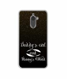 Amazon Brand - Solimo Designer Daddy's Girl and Mummy World UV Printed Soft Back Case Mobile Cover for Coolpad Note 5 Lite