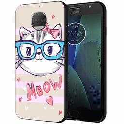 Amazon Brand - Solimo Designer Meow Printed Hard Back Case Mobile Cover for Moto G5S Plus (D1226)