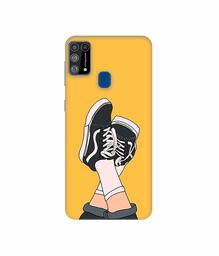 Amazon Brand - Solimo Designer Boy Shoes Pattern 3D Printed Hard Back Case Mobile Cover for Samsung Galaxy M31