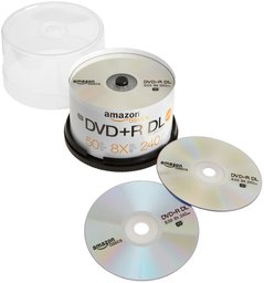 AmazonBasics 8.5 GB 8x DVD+R DL (50-Pack Spindle) (Discontinued by Manufacturer)