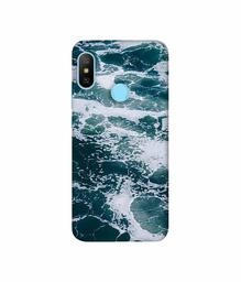 Amazon Brand - Solimo Designer Sea Waves 3D Printed Hard Back Case Mobile Cover for Xiaomi Redmi Note 6 pro