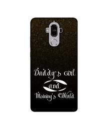 Amazon Brand - Solimo Designer Daddy's Girl and Mummy World 3D Printed Hard Back Case Mobile Cover for Huawei Mate 9