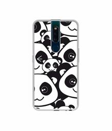 Amazon Brand - Solimo Designer Panda Texture UV Printed Soft Back Case Mobile Cover for Oppo F11 Pro